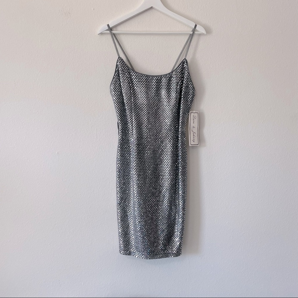 Sequin Cocktail Mini Dress